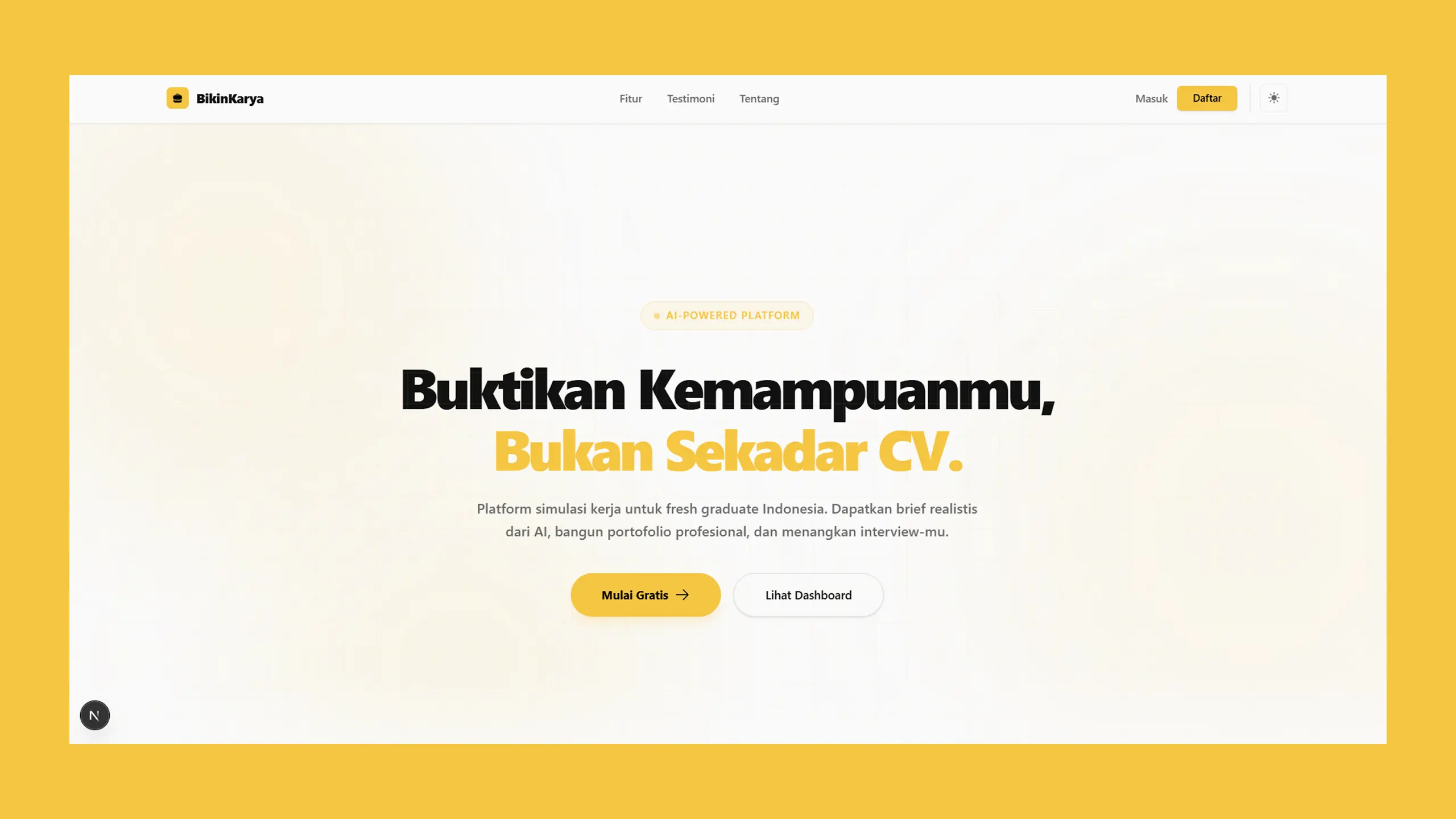 BikinKarya - AI Work Experience Simulator