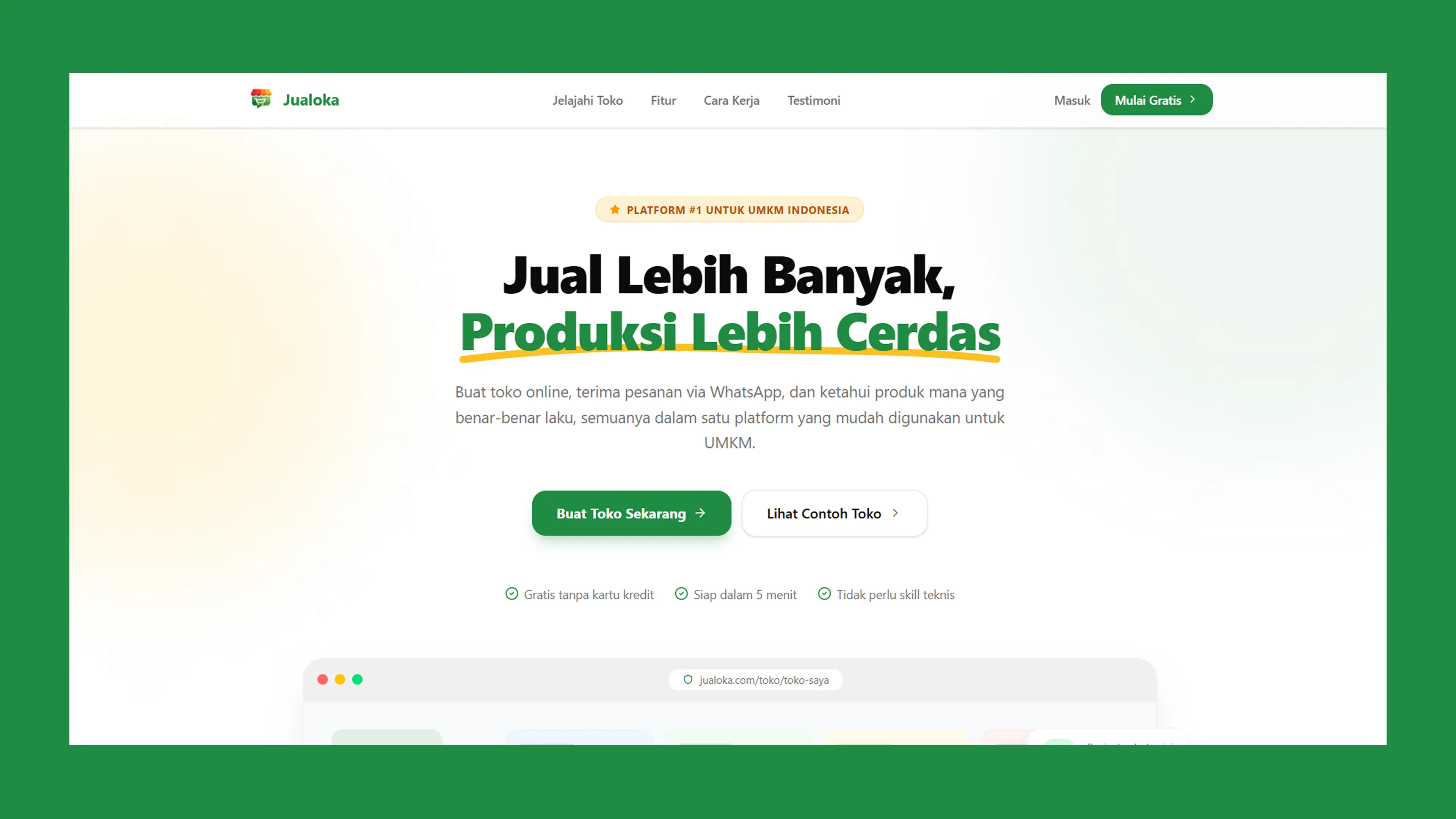 Jualoka - UMKM E-Commerce Platform